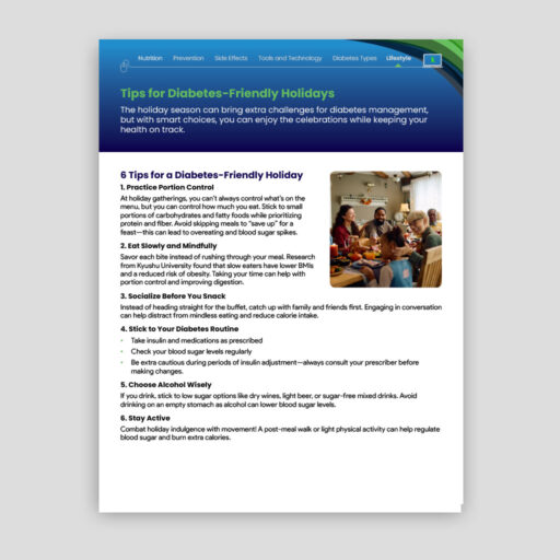Tips for Diabetes-Friendly Holidays