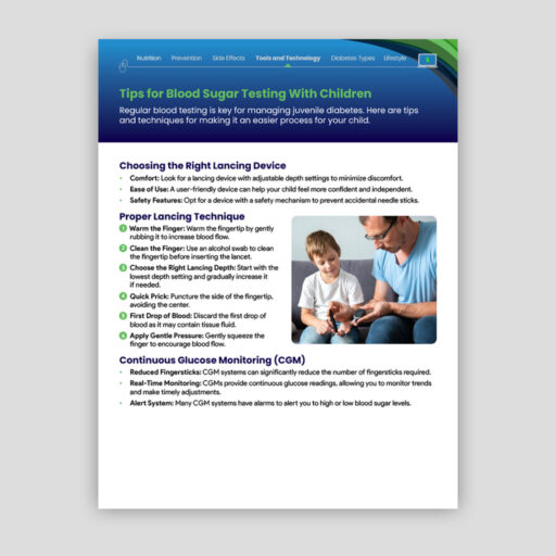 Tips for Blood Sugar Testing With Children