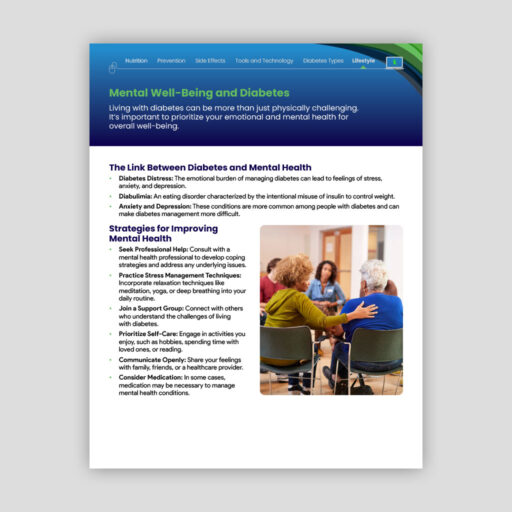 Mental Well-Being and Diabetes