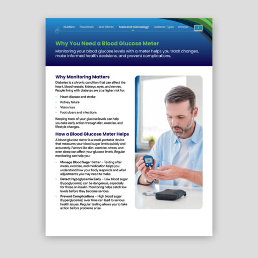 Why You Need a Blood Glucose Meter