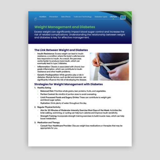 Weight Management and Diabetes