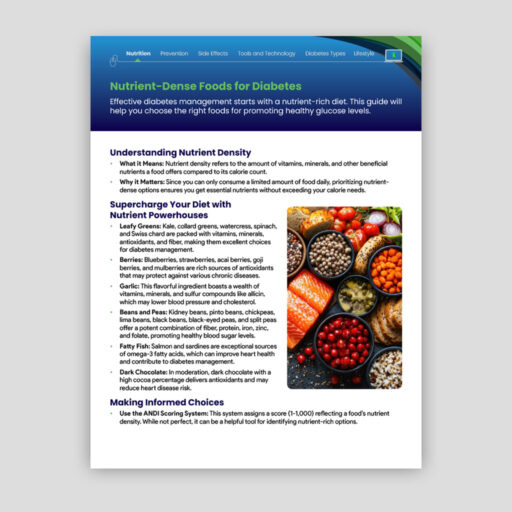 Nutrient-Dense Foods for Diabetes