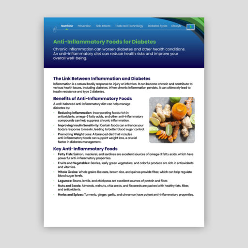 Anti-Inflammatory Foods for Diabetes
