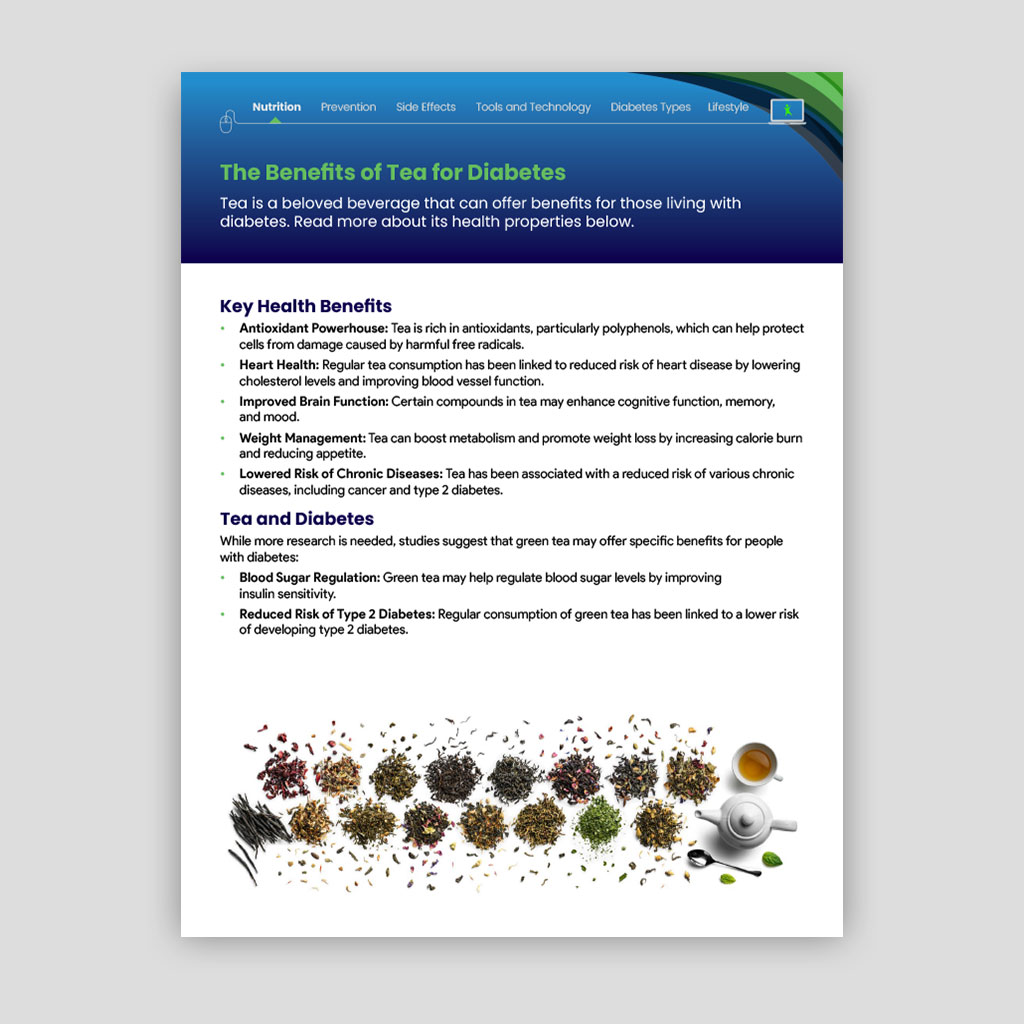 The Benefits of Tea for Diabetes