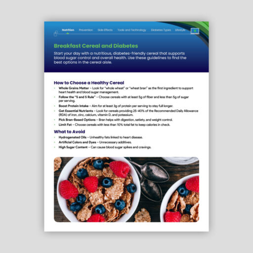 Breakfast Cereal and Diabetes