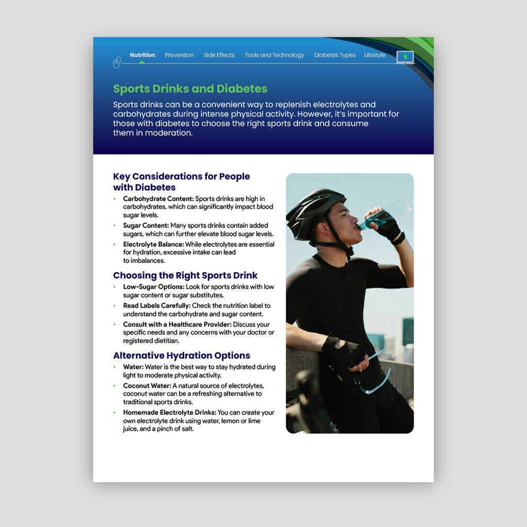 Sports Drinks and Diabetes