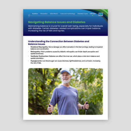 Navigating Balance Issues and Diabetes