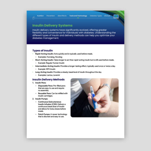 Insulin Delivery Systems