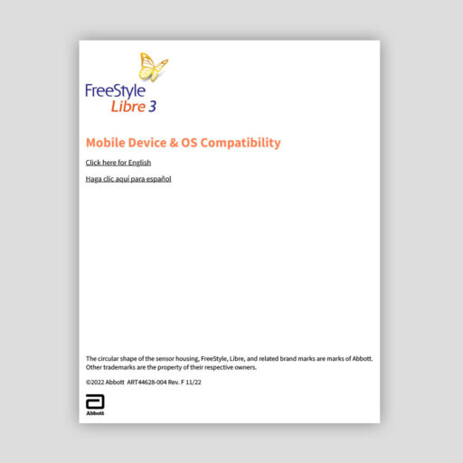 FreeStyle Libre 3 Mobile Device and OS Compatiblity