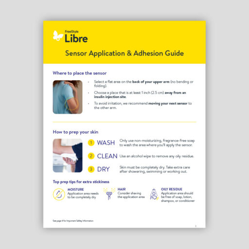 Freestyle Libre Sensor Application and Adhesion Guide